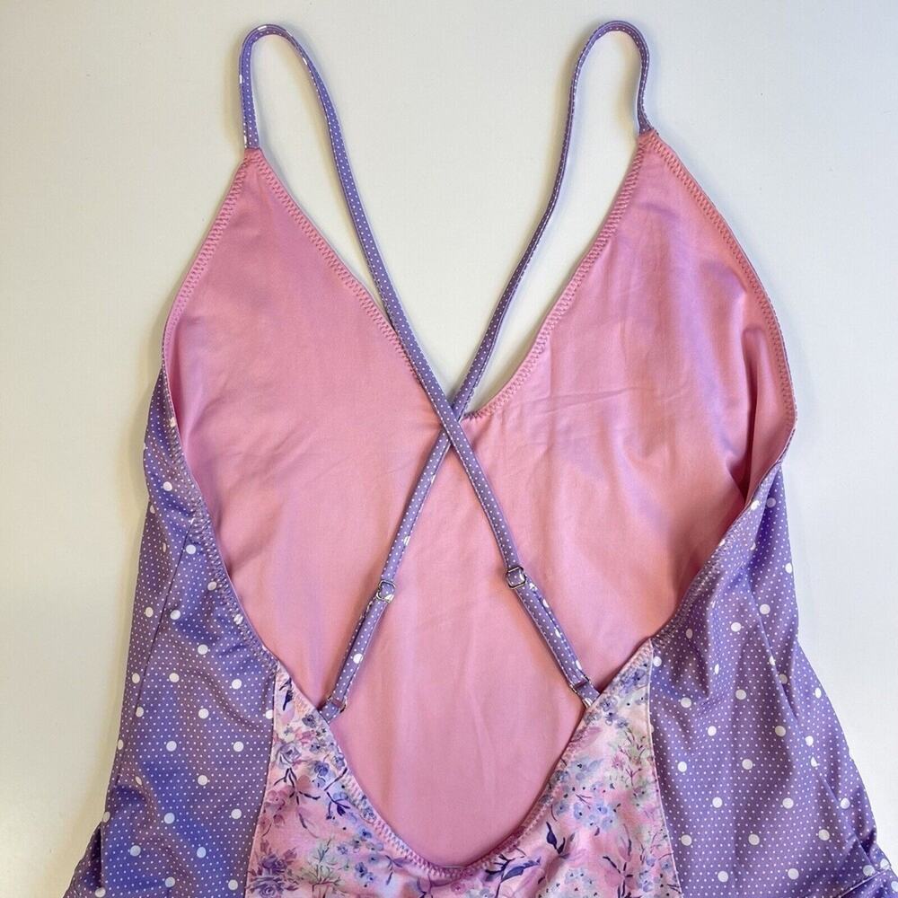 LoveShackFancy Lavender Floral One Piece Swimsuit - Picture 6 of 10